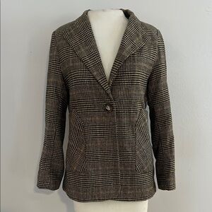 Houndstooth Women's Blazer Jacket